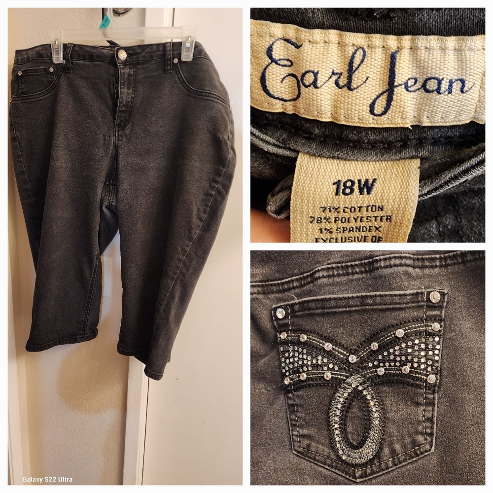 Capri denim jeans